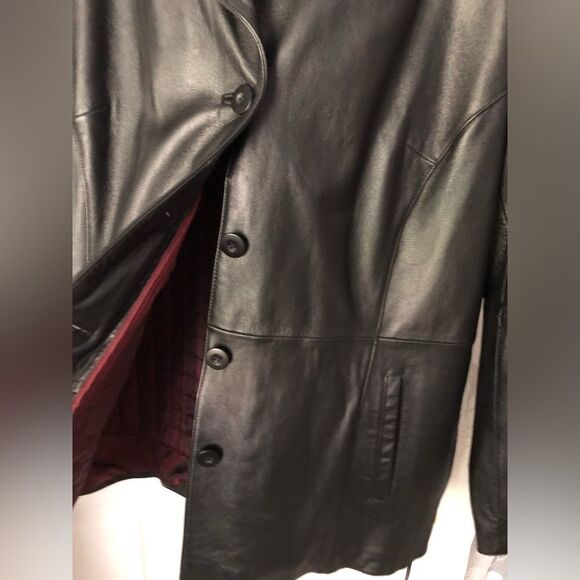 Vintage 90s Wilson's Leather Jacket 3M Thinsulate Quilt Lined women plus sz 2X - Picture 5 of 15